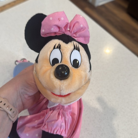 Vintage disney Minnie Mouse back pack with pink straps and mini pink bag - Picture 9 of 14